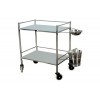 INSTRUMENT TROLLEY WITH BOWL AND BUCKET STAINLESS STEEL QMED PAKISTAN